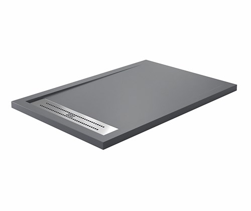 WASSERKRAFT Wiese 84T Душевой поддон прямоугольный искусственный камень размер 140x80 см, серый WASSERKRAFT 84T35 - фото 290481