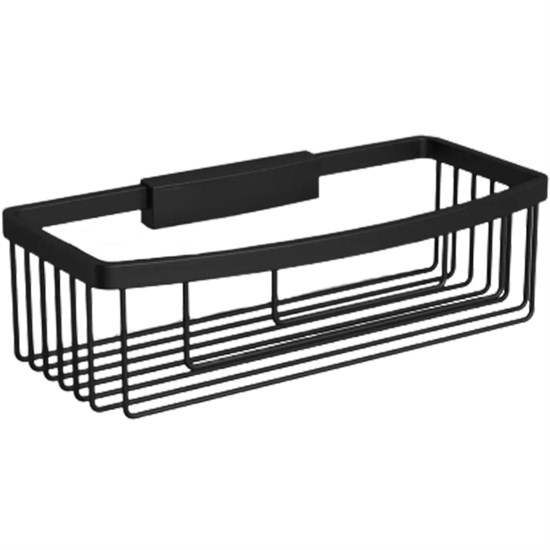 LANGBERGER Black Edition Мыльница "решетка" 2-ая глуб. к стене (L&C) (72360T-BPC), черный матовый BLACKEDITION72360T-BPC - фото 290715