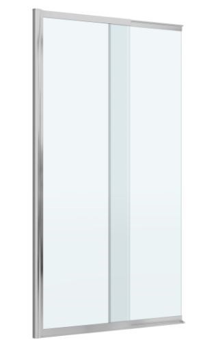 CEZARES Slider Шторка на ванну раздвижная ширина 90 см профиль - хром / стекло - прозрачное SLIDER-FIX-VF-11-90/150-C-Cr