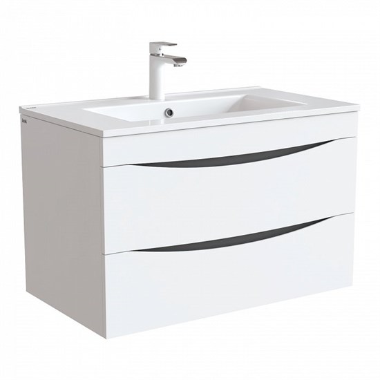 IDDIS Тумба с раковиной Cloud 80 подвесная белая (CLO80W0i95K) CLO80W0i95K - фото 296255