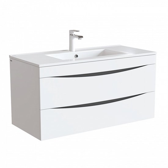 IDDIS Тумба с раковиной Cloud 100 подвесная белая (CLO10W1i95K) CLO10W1i95K - фото 296259