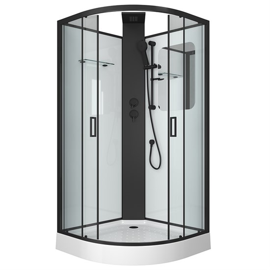 GROSSMAN Душевая кабина 1/4 круга Elegans GR251 (90х90х217) дверь раздвижная GR251 - фото 297543