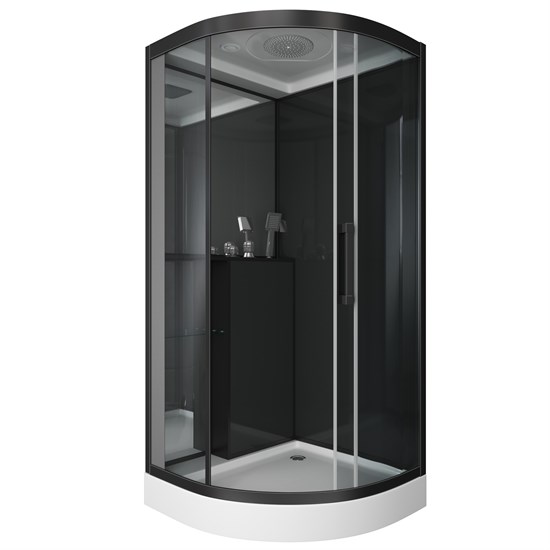 GROSSMAN Душевая кабина 1/4 круга Style GR260 (100x100x215) дверь раздвижная GR260 - фото 297548