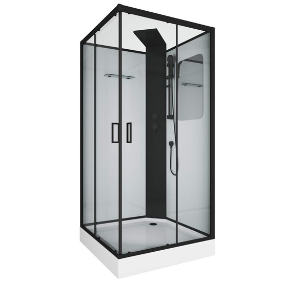 GROSSMAN Душевая кабина квадратная Elegans GR251Q (90х90х217) дверь раздвижная GR251Q - фото 297555