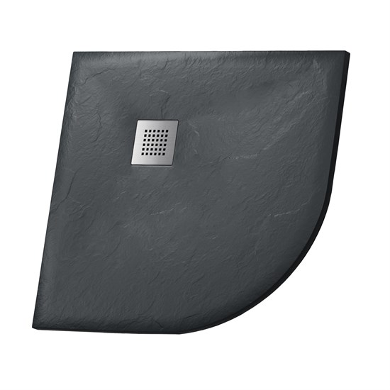 GROSSMAN Strong Душевой поддон GR-S29090 (90х90х2,5) из искусственного камня,1/4 круга,графит GR-S29090 - фото 297656