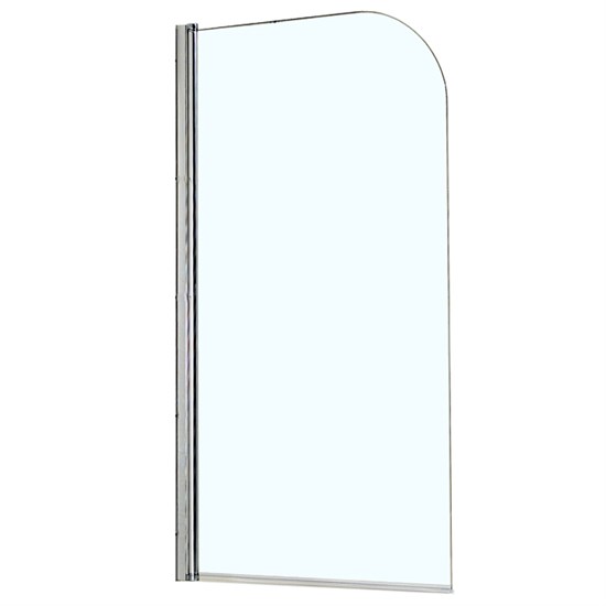 AZARIO Шторка для ванны  MERRIT 800х1400, прозрачное стекло 5 мм, покрытие EASY CLEAN, цвет профиля серебро (AZ-NF6211 800), двери распашные AZ-NF6211 800 - фото 298600