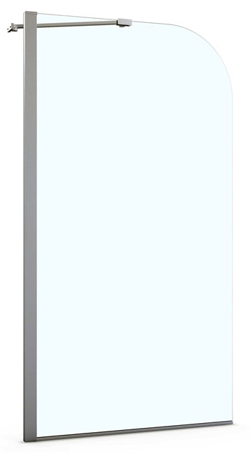 AZARIO Шторка для ванны  MERRIT 800х1400 прозрачное стекло 6 мм, покрытие EASY CLEAN, цвет профиля серебро (AZ-NF6310 800) AZ-NF6310 800 - фото 298632