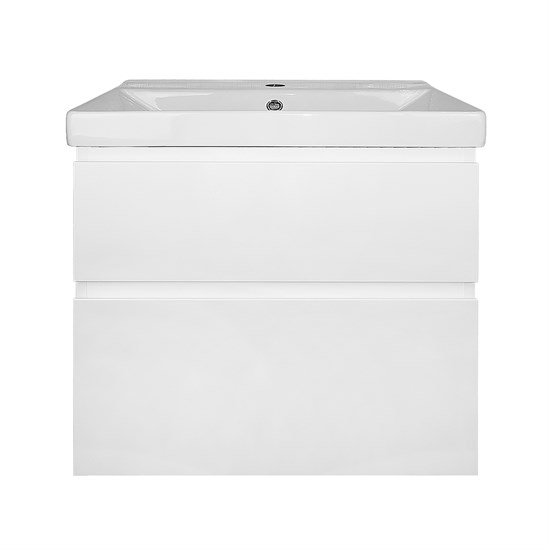 AZARIO Комплект Тумба Мила 60 600х670х475 подвесная, с раковиной Tempo 60 (CS00091362), цвет белый матовый CS00091362 - фото 299533
