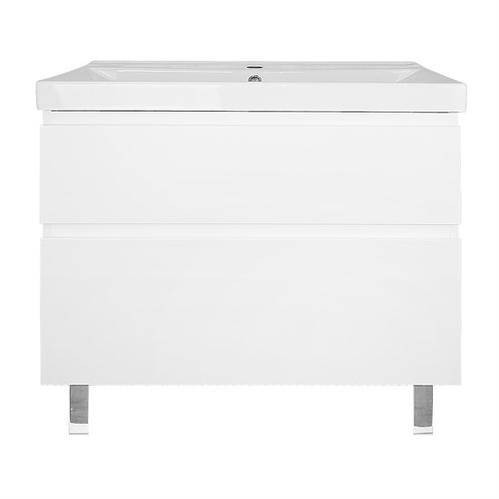AZARIO Комплект Тумба Мила 80Н 815х470х870 напольная, с раковиной Tempo 80 (CS00091366), цвет белый матовый CS00091366 - фото 299552