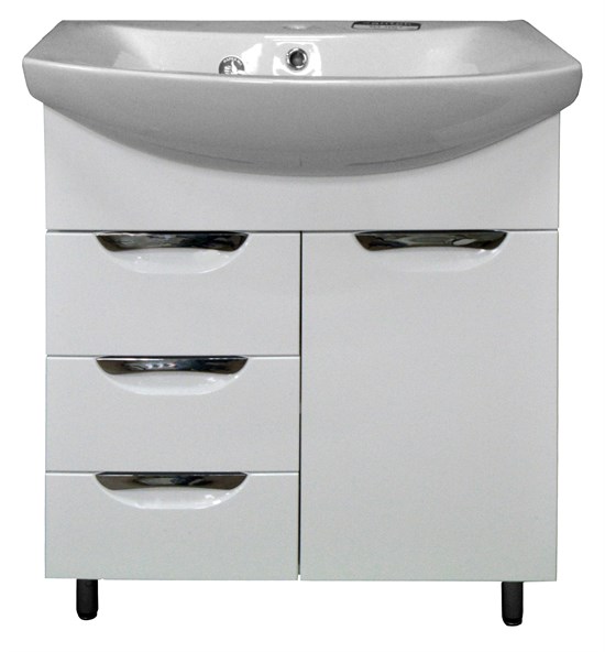 AZARIO Комплект Тумба Loranto Стиль- 70/3 700х860х450 с раковиной Балтика 70 (CS00068934), цвет белый CS00068934 - фото 300251