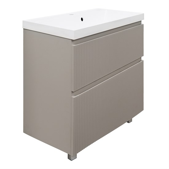 AZARIO Комплект Тумба Viola 80/2Н 800х450х850 напольная, с раковиной Астория 80, бежевый (CS00097141), цвет бежевый CS00097141 - фото 300906