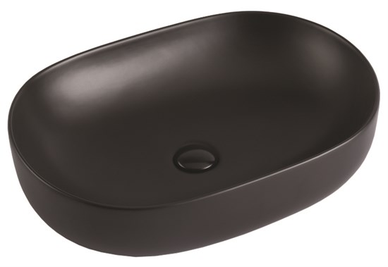 AZARIO Раковина накладная 600х415х135 цвет чёрный матовый (AZ-78326MB) AZ-78326MB - фото 301828
