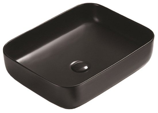 AZARIO Раковина накладная 500х390х130 цвет черный матовый (AZ-78109MB) AZ-78109MB - фото 301841