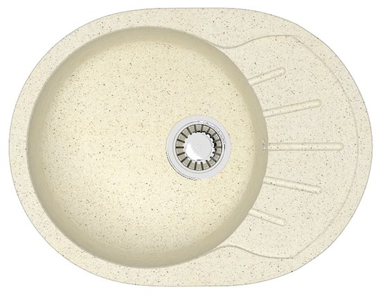 AZARIO Кухонная мойка Light 575х440х215) искусственный мрамор, цвет Бежевый (CS00079919) CS00079919 - фото 302111