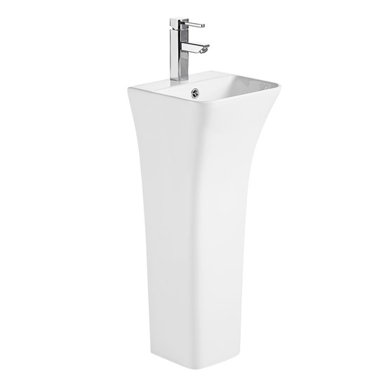 AZARIO Раковина напольная FRETTA SQUARE 340х340х835 отдельностоящая (AZ-515) AZ-515 - фото 302154