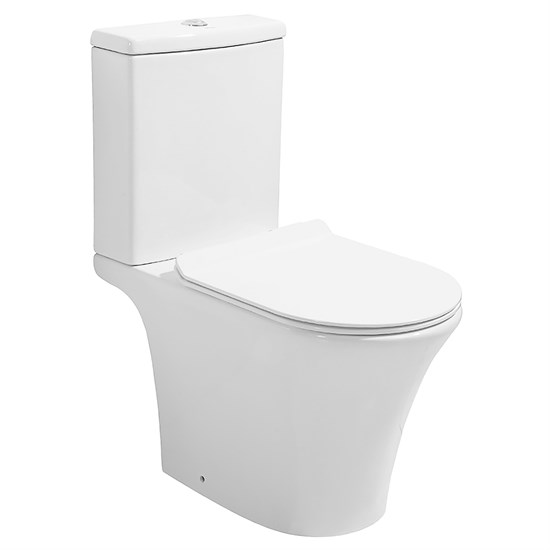 AZARIO Унитаз-компакт  Verde 650х380х790 напольный, безободковый, с быстросъемным сиденьем микролифт (AZ-8220) AZ-8220 - фото 302351