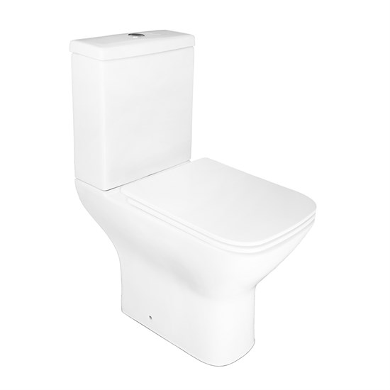 AZARIO Унитаз-компакт  Iris 600х380х775 напольный, безободковый, с сиденьем микролифт (AZ 8353) AZ-8353 - фото 303565