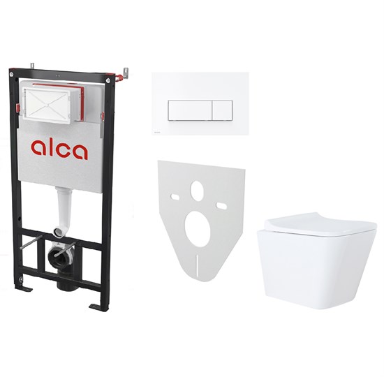 AZARIO Сет инсталляция Alсa AM101/1120-4:1 RU M570-0001 + унитаз Teramo AZ-0052 с сиденьем микролифт AM101/1120-4:1 RU M570-0001+AZ-0052 - фото 304998