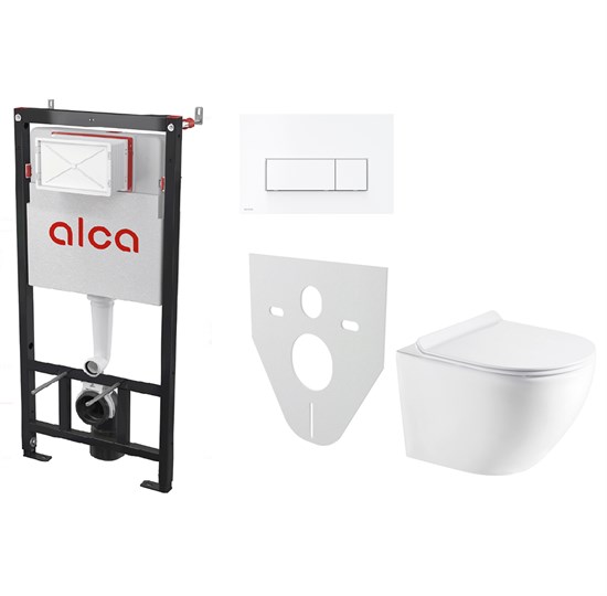 AZARIO Сет инсталляция Alсa AM101/1120-4:1 RU M571-0001 + унитаз Grado AZ-0046N с сиденьем микролифт AM101/1120-4:1 RU M571-0001+AZ-0046N - фото 305008