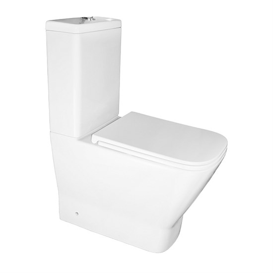 AZARIO Унитаз-компакт  Joy 365х620х805 напольный, безободковый, слив " скрытый Торнадо", с быстросъемным сиденьем микролифт (AZ-2168-UQ3) AZ-2168-UQ3 - фото 305402