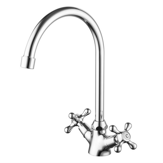 AZARIO Смеситель для кухни керамическая кран-букса, хром (AZ-HU245899) AZ-HU245899 - фото 305909