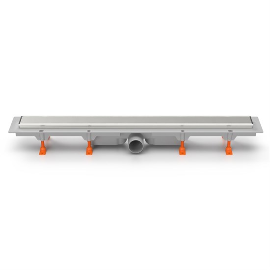 AZARIO Душевой лоток D50 Klasik 1050 мм, боковой слив, пластиковый, рамка и решетка из нержавеющей стали (AZ-CH 1050/50 KN) AZ-CH 1050/50 KN - фото 307803