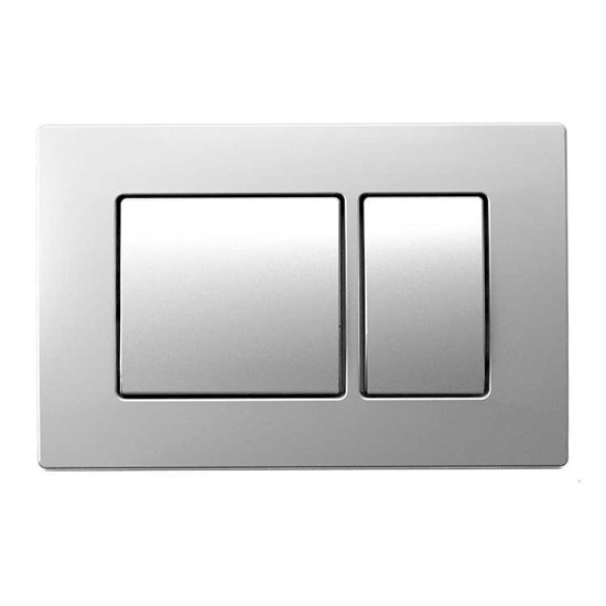 AZARIO Кнопка смыва двойная, хром матовый (AZ-8200-0030) AZ-8200-0030/P43-0110-0025 - фото 307831