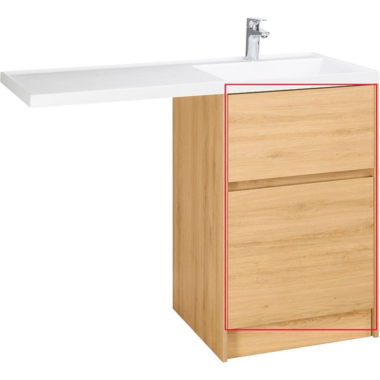 AQUATON Фасад для тумбы Лондри 60 Дуб Сантана (1A274801LH0C0) 1A274801LH0C0 - фото 309145