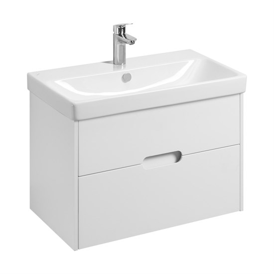 AQUATON Тумба под раковину Оливия 80 Белый матовый (1A283101OL010) 1A283101OL010 - фото 309533