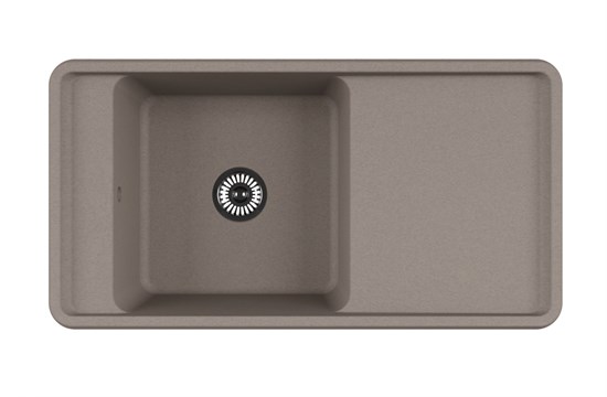 AQUATON Мойка для кухни Беллис 97 серый шёлк (1A725132BS250) 1A725132BS250 - фото 310741