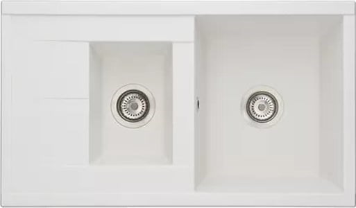 AQUATON Кухонная мойка Делия 87, двойная, цвет жемчуг (1A716232DE240) 1A716232DE240 - фото 310771