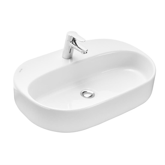 AQUATON Раковина накладная Одри 620х420х130 фарфор, белая (1WH501710) 1WH501710 - фото 310933
