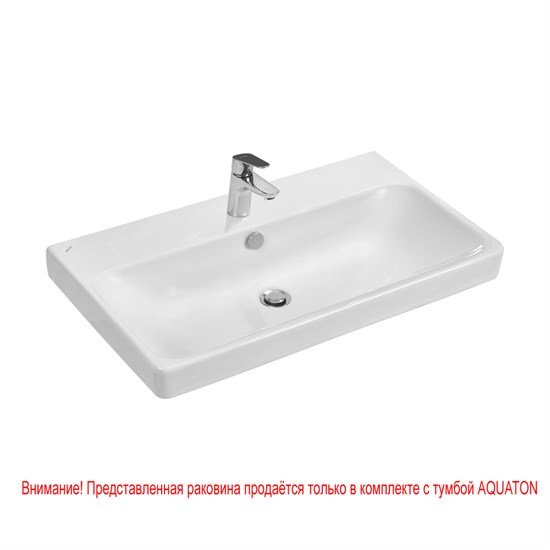AQUATON Раковина мебельная Santek Адриана 80 отверстие под смеситель (1WH501772) 1WH501772 - фото 310965