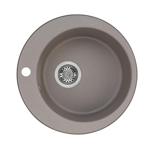 AQUATON Кухонная мойка Иверия 480 мм, серый шелк (1A711032IV250) 1A711032IV250 - фото 310981