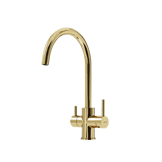 SANCOS Смеситель для кухни Taper с возможностью подключения фильтра для воды, цвет полированное золото, арт. SC4012ZG SC4012ZG