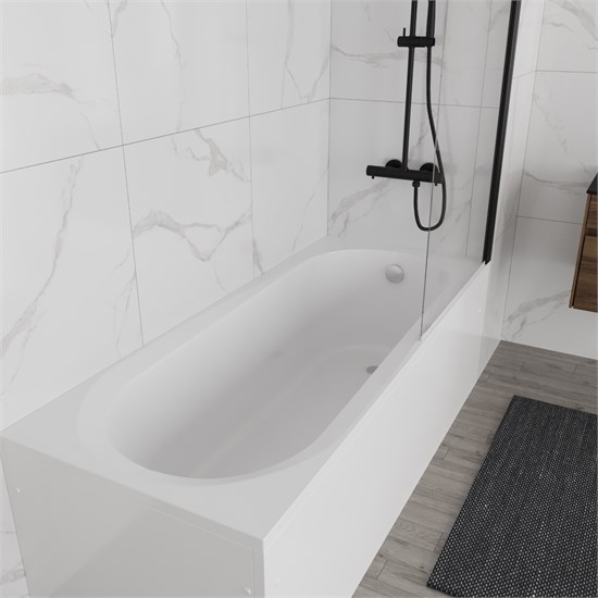 VINCEA Ванна акриловая VBT-2B170-LG с ножками 1700*700*480, пристенная, цвет белый VBT-2B170-LG - фото 319004