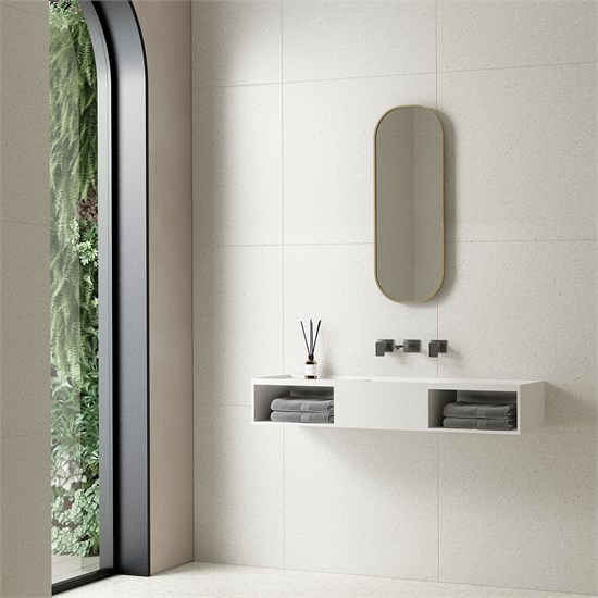 VINCEA Раковина из искусственного камня VWB-6S212MW, 1200*400*200, подвесная, цвет белый матовый VWB-6S212MW - фото 319201