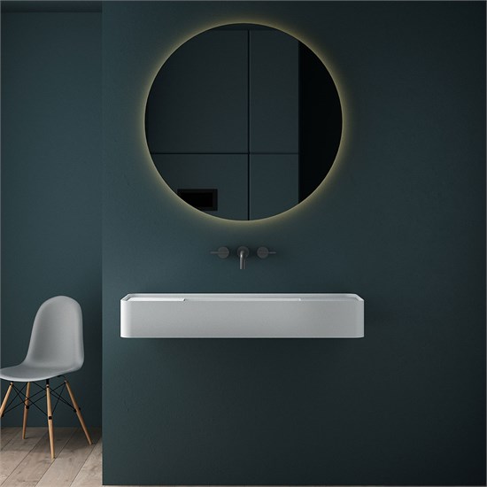 VINCEA Раковина из искусственного камня VWB-6S312MW, 1200*400*150, подвесная, цвет белый матовый VWB-6S312MW - фото 319211