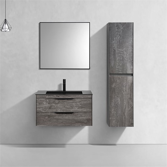 VINCEA База под раковину Chiara 2D 800 подвесная, 2 выкатных ящика soft-close, G.Stone VMC-2C2800GS - фото 319936