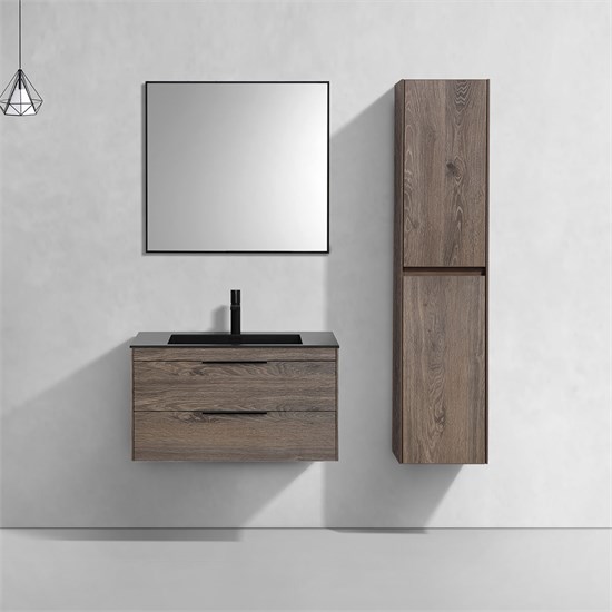 VINCEA База под раковину Chiara 2D 800 подвесная, 2 выкатных ящика soft-close, R.Oak VMC-2C2800RO - фото 319954