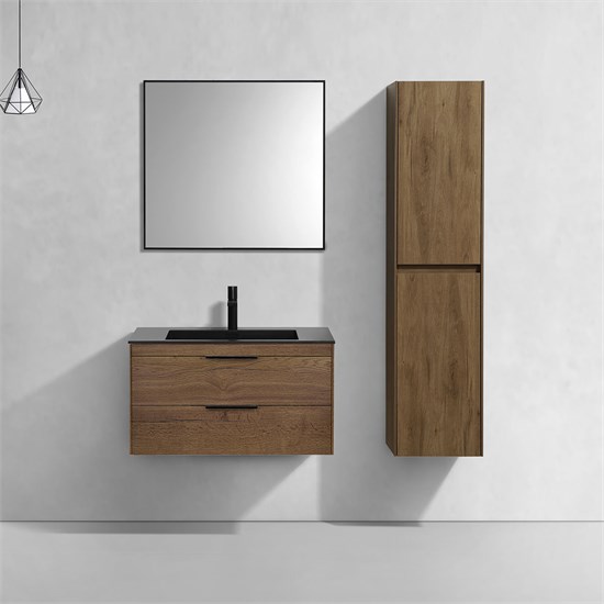 VINCEA База под раковину Chiara 2D 800 подвесная, 2 выкатных ящика soft-close, T.Oak VMC-2C2800TO - фото 319963