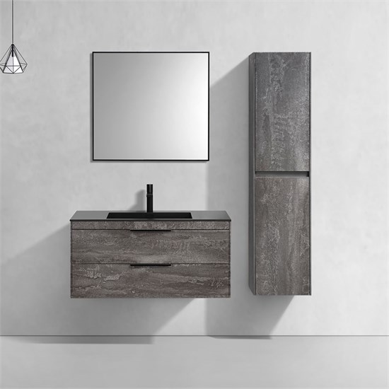 VINCEA База под раковину Chiara 2D 1000 подвесная, 2 выкатных ящика soft-close, G.Stone VMC-2C2100GS - фото 319992