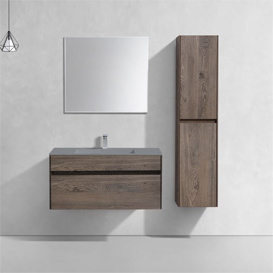 VINCEA База под раковину Chiara 1000 подвесная, 1 выкатной ящик soft-close, R.Oak VMC-2C100RO - фото 320187
