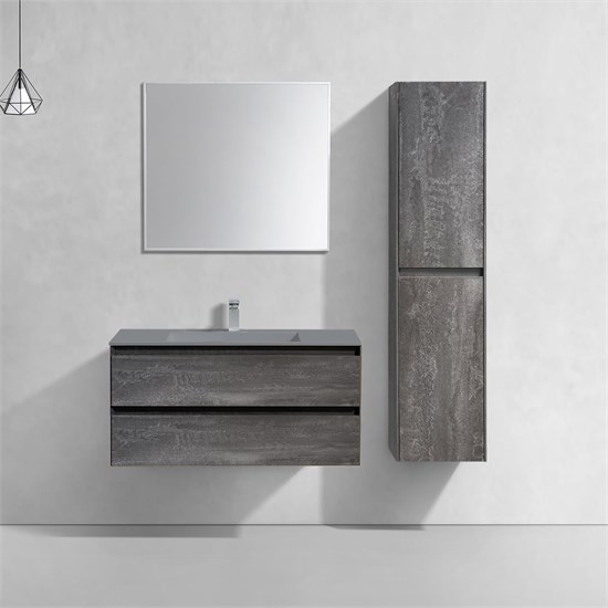VINCEA База под раковину Luka 1000 подвесная, 2 выкатных ящика soft-close, G.Stone VMC-2L100GS - фото 320337