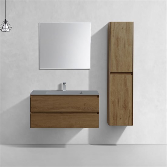 VINCEA База под раковину Luka 1000 подвесная, 2 выкатных ящика soft-close, T.Oak VMC-2L100TO - фото 320358