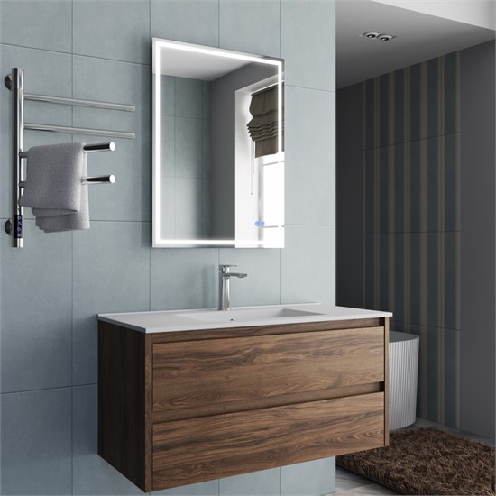 VINCEA База под раковину Gio 1000 подвесная, 2 выкатных ящика soft-close, C.Oak VMC-2G100CO - фото 320451
