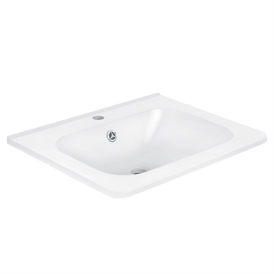 VINCEA Раковина VCB-2VP600W из искуственного камня, цвет белый VCB-2VP600W - фото 320528