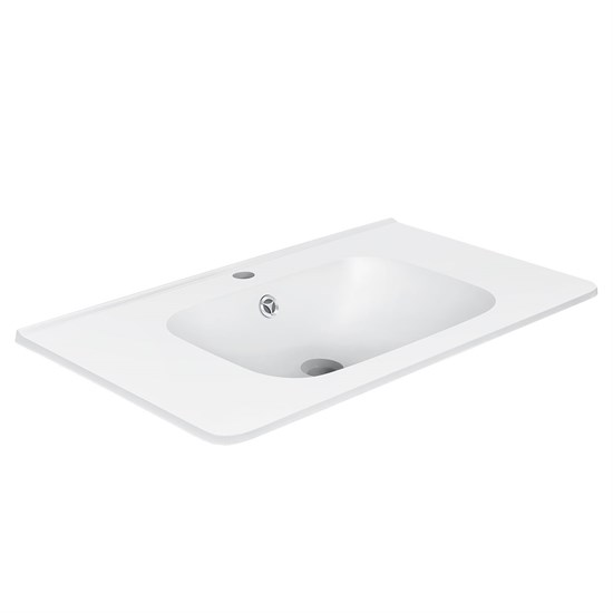 VINCEA Раковина VCB-2VP800W из искусственного камня, цвет белый VCB-2VP800W - фото 320569