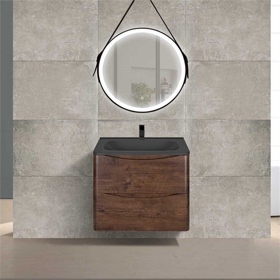VINCEA База под раковину Paola 600 подвесная, 2 выкатных ящика soft close, R.Wood VMC-2P600RW - фото 320603