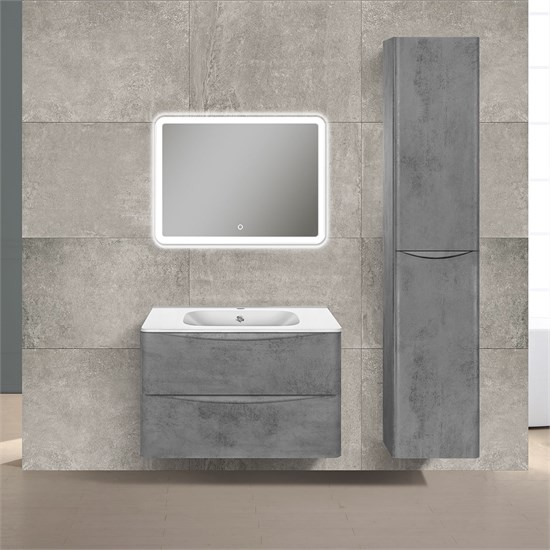 VINCEA База под раковину Paola 800 подвесная, 2 выкатных ящика soft close, Beton VMC-2P800BT - фото 320642